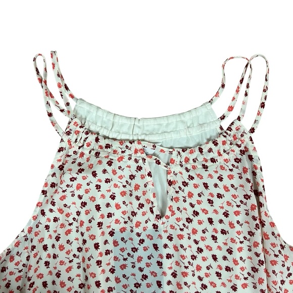 Market & Spruce Women’s XXL Red/ Cream Floral Sleeveless Woven Tank Top NWT - Picture 6 of 11